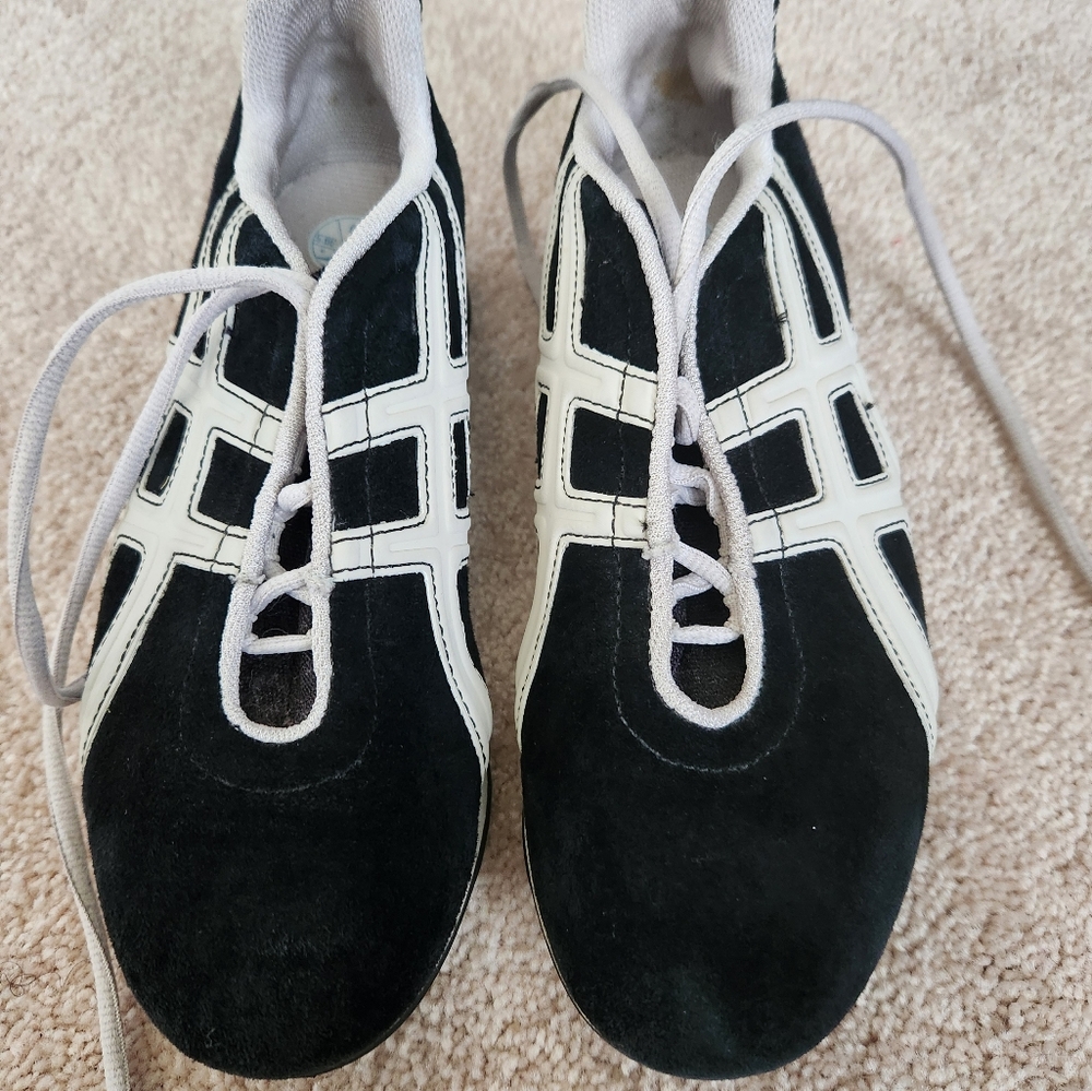 Black Suede Asics Sneakers